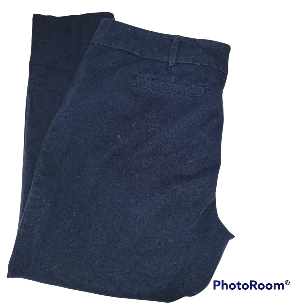 New York & Company size 18 petite skinny leg stretchy navy blue
